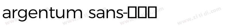 argentum sans字体转换